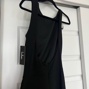 Lulus open back wide leg jumpsuit